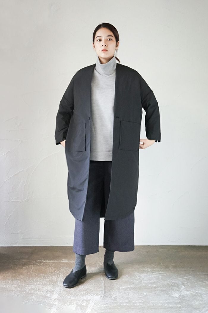 FIR MUM リネン＆コットン・ピンチェック ブルゾンシャツ XS FIRMUM フィルマム リネン&コットンピンチェック ブルゾンシャツ(25SS