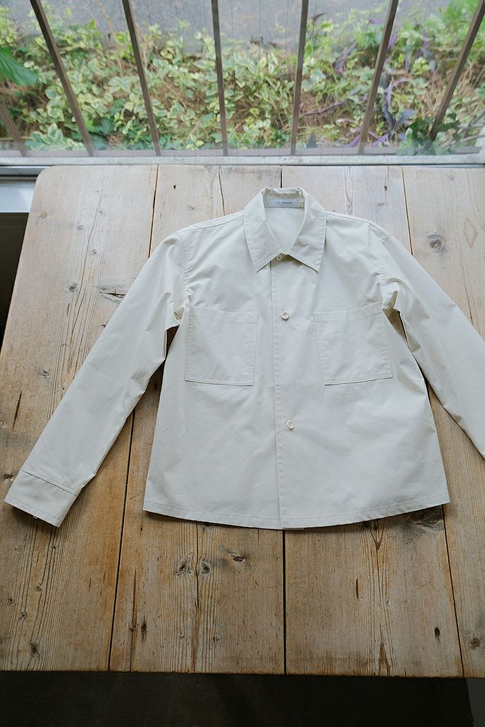 the hinoki シャツジャケット THE HINOKI (ザ ヒノキ) ORGANIC COTTON TWILL ZIP SHIRT