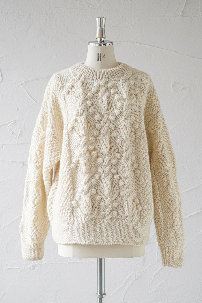 yuni ユニ ネパールハンドニット オーバーサイズプルオーバー(23AW yuni ユニ ネパールハンドニット オーバーサイズプルオーバー(23AW
