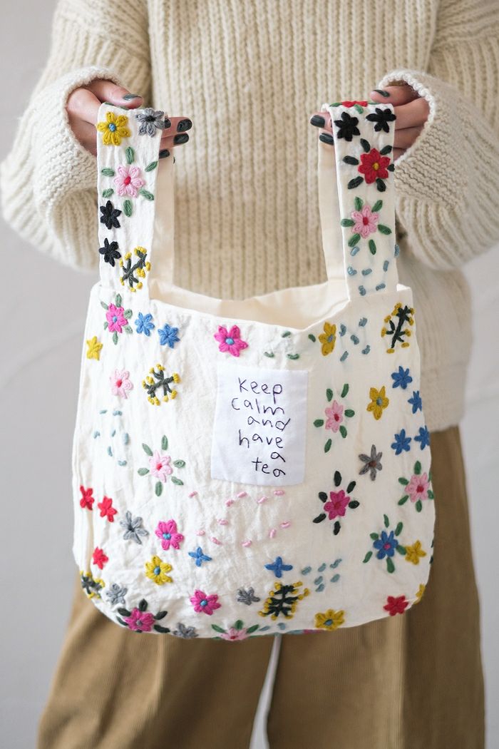 Yammart ヤマート plain gama hand bag-square (basic) | T.T. GARRET