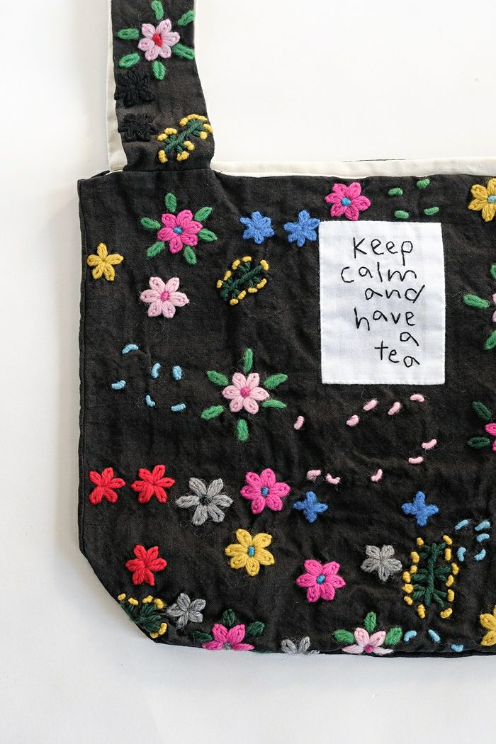 pot and tea ポットアンドティー 毛糸刺繍バッグ(basic) | T.T. GARRET pot and tea ポットアンドティー 毛糸刺繍バッグ(basic) | T.T. GARRET