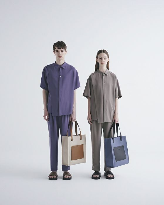 CULLNI クルニ Leather Pocket Canvas Tote(basic) | T.T. GARRET