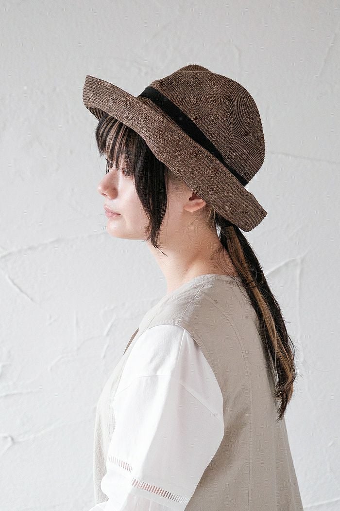 mature ha. マチュアーハ boxed hat 11cm brim - grosgrain ribbon(SS