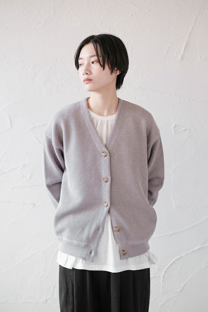 crepuscule クレプスキュール Moss Stitch V/N Cardigan (SS) | T.T. 