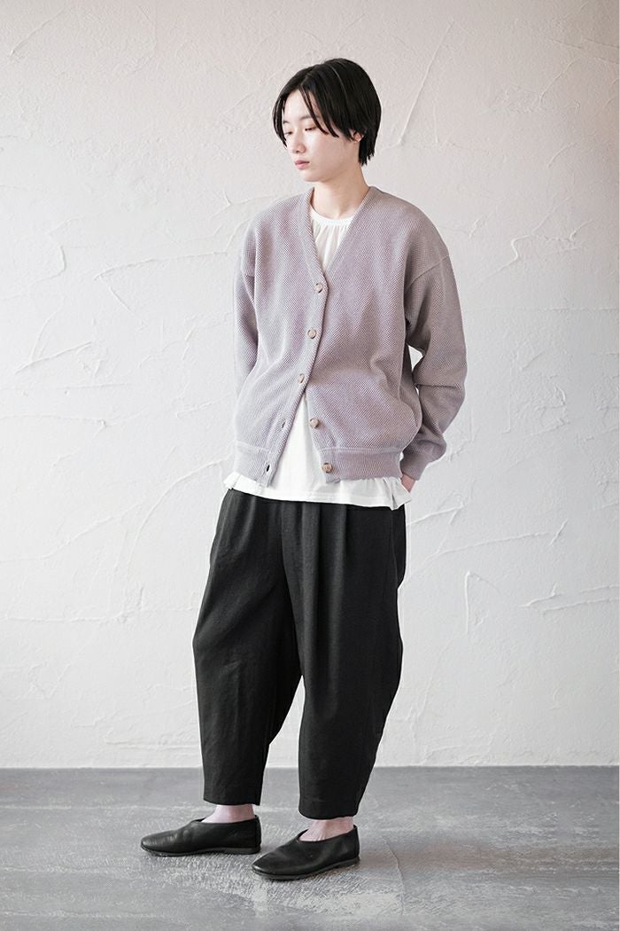 crepuscule クレプスキュール Moss Stitch V/N Cardigan (SS) | T.T.