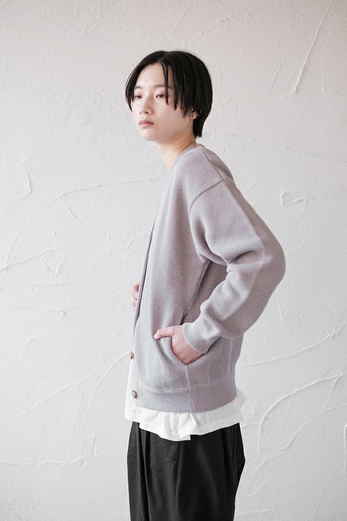 crepuscule クレプスキュール Moss Stitch V/N Cardigan (SS) | T.T.