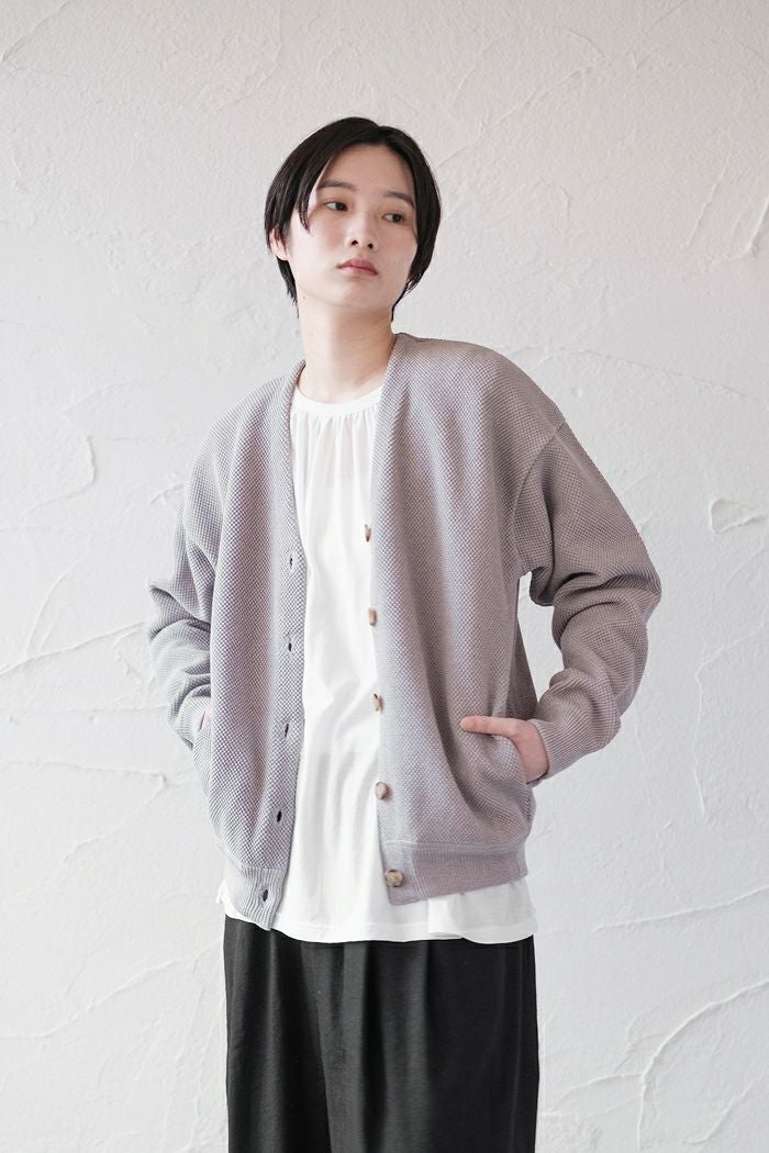 crepuscule クレプスキュール Moss Stitch V/N Cardigan (SS) | T.T.