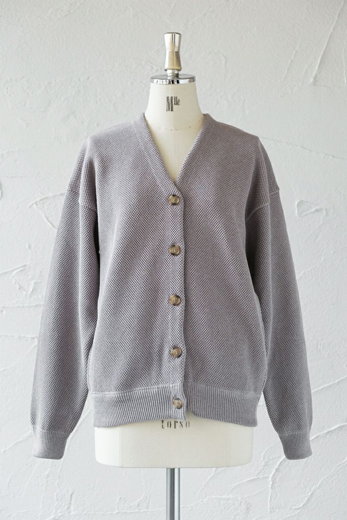 crepuscule クレプスキュール Moss Stitch V/N Cardigan (SS) | T.T.
