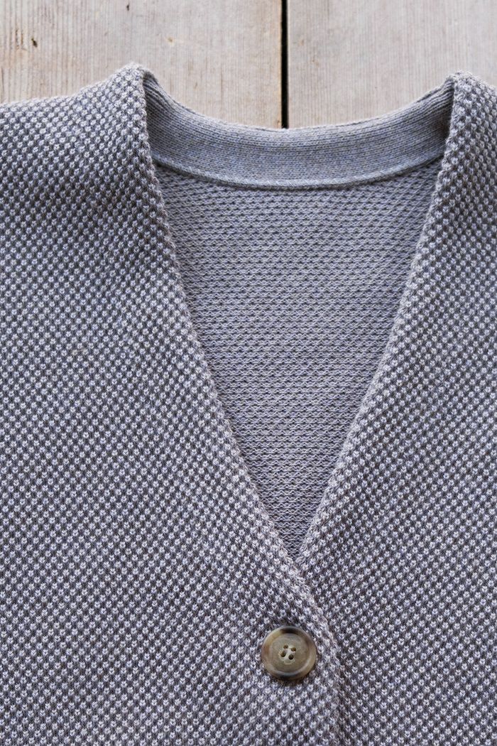 crepuscule クレプスキュール Moss Stitch V/N Cardigan (SS) | T.T.