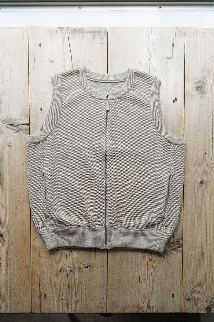 crepuscule クレプスキュール Moss Stitch Zip Vest (SS) | T.T. GARRET