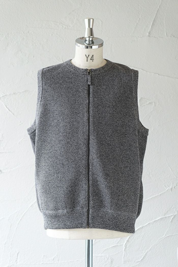 crepuscule クレプスキュール Moss Stitch Zip Vest (SS) | T.T. GARRET