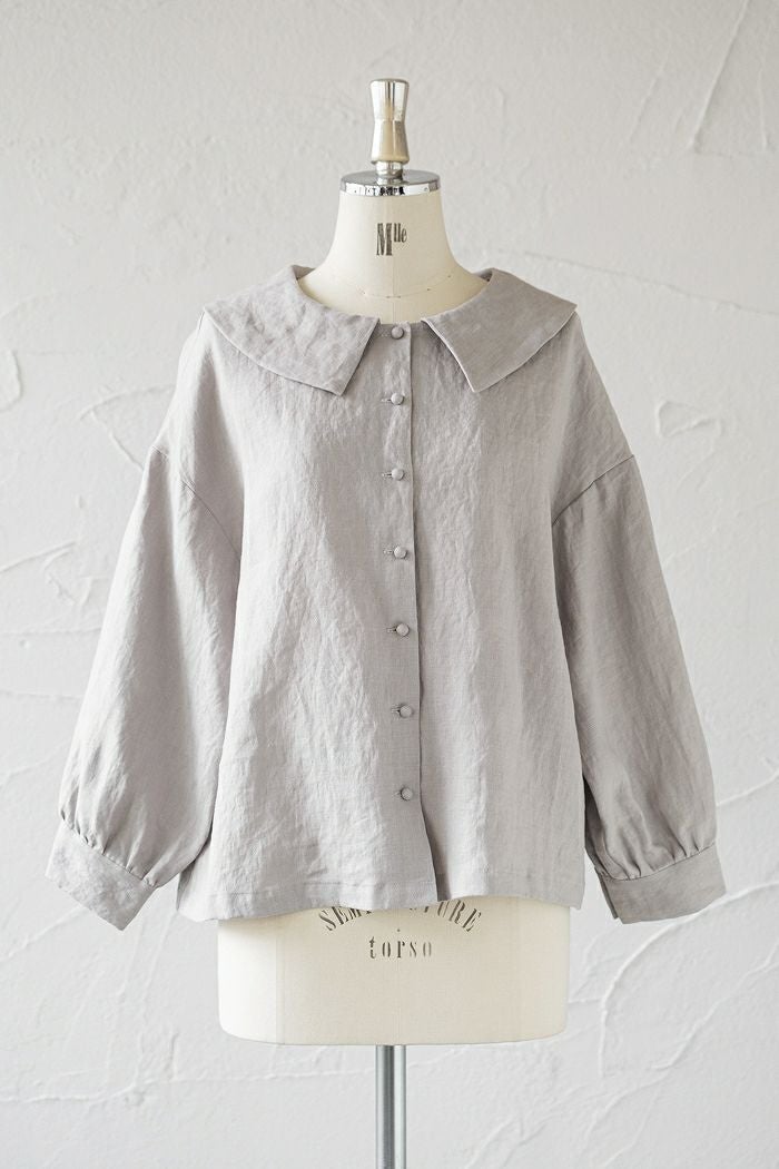 MAGALI マガリ ラミーローン・フレアスリーブ・ブラウス(25SS) | T.T.