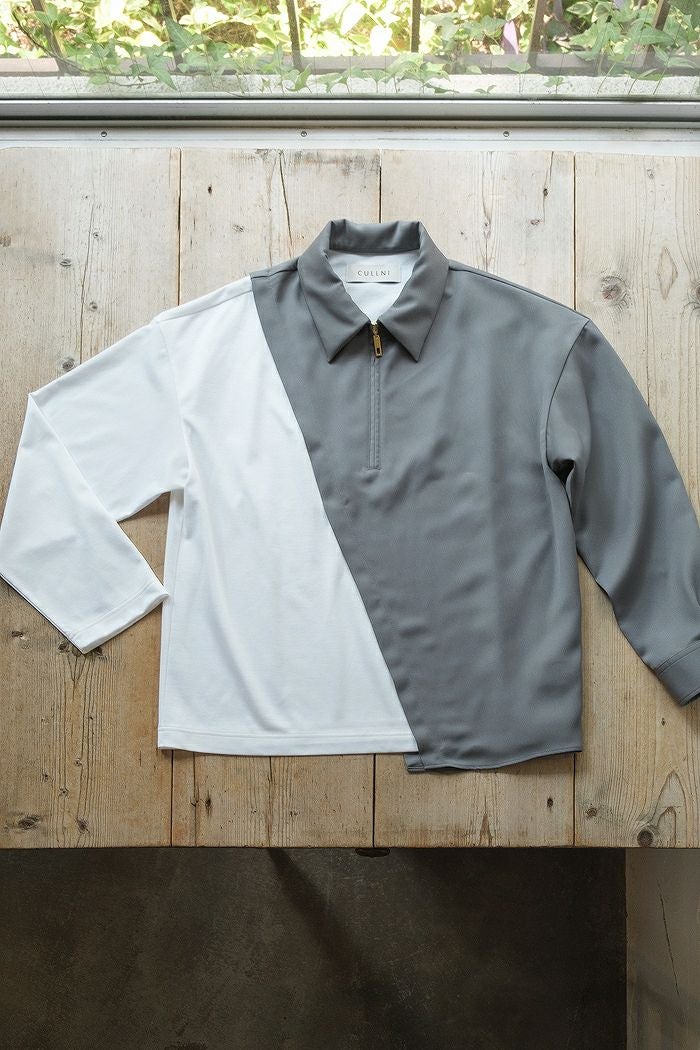 クルニ Combination Layered Zip Shirts サイズ1 CULLNI クルニ Combination Layered Zip Shirts(AW) | T.T. GARRET