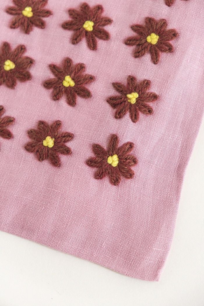 アンティーク 刺繍入り ミニバッグ グリーン×赤 英国 0_a38563cf9d22dd0714cdfd048485