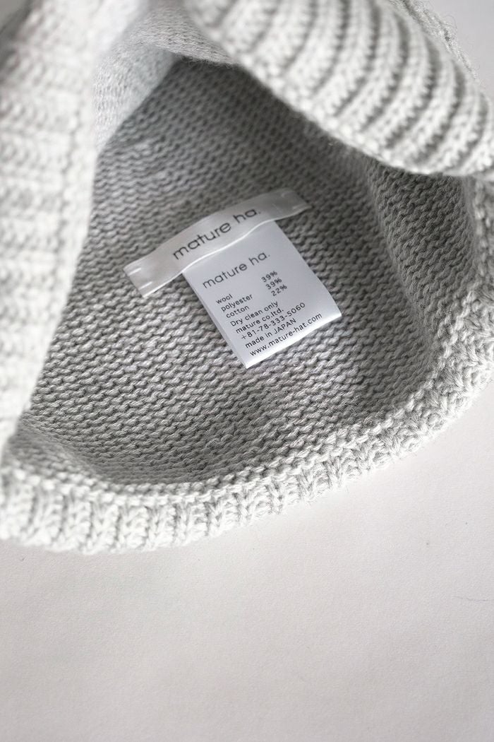 mature ha. マチュアーハ eco premiere knit cap(AW) | T.T. GARRET