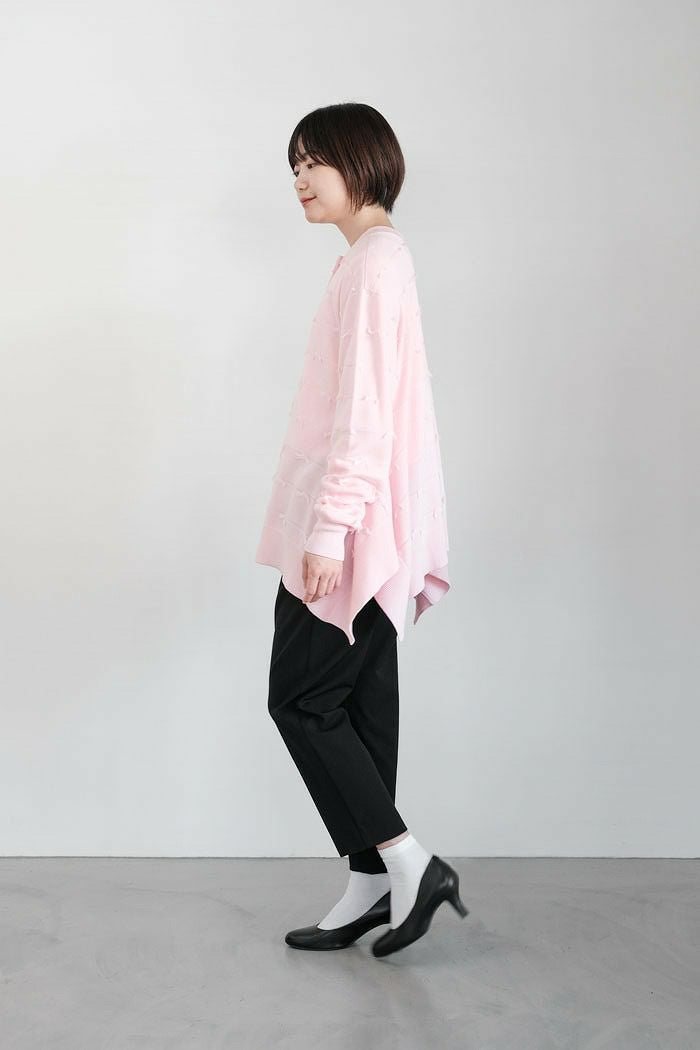 Sono - sono ピンク　ムショワール2WAYニットカーディガン SONO ソーノ ムショワール2WAYニットカーディガン(23AW) | T.T. GARRET