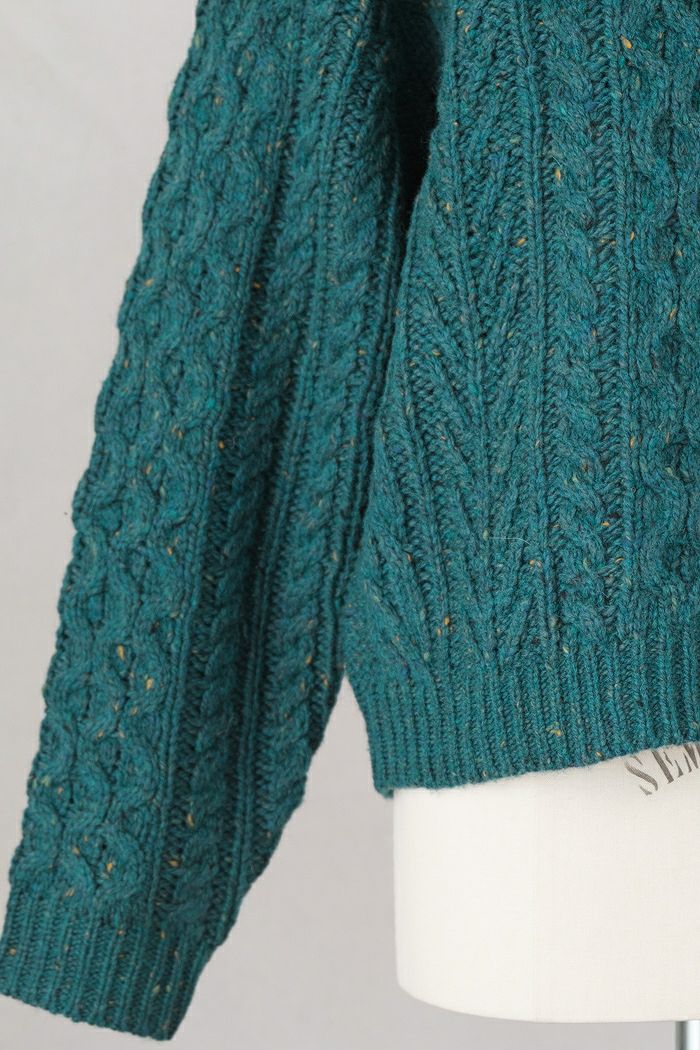PAR ICI パーリッシィ ネップケーブルクルーネックカーディガン(23AW