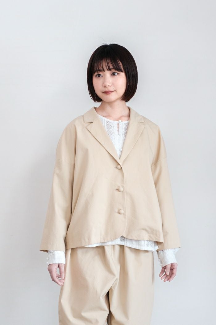pot and tea ジャケット　ウール pot and tea ポットアンドティー ウールテーラードジャケット(秋冬