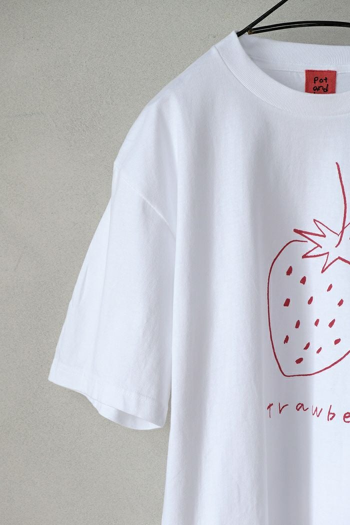 アトリエgg いちご柄パフスリーブTシャツ アトリエgg いちご柄パフスリーブTシャツ アトリエgg いちご柄