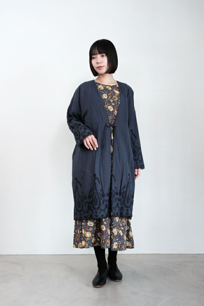 GASA* ガサ 菩提樹の葉脈 レースキルト羽織(24AW) | T.T. GARRET