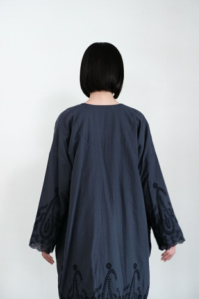 GASA* ガサ 菩提樹の葉脈 レースキルト羽織(24AW) | T.T. GARRET