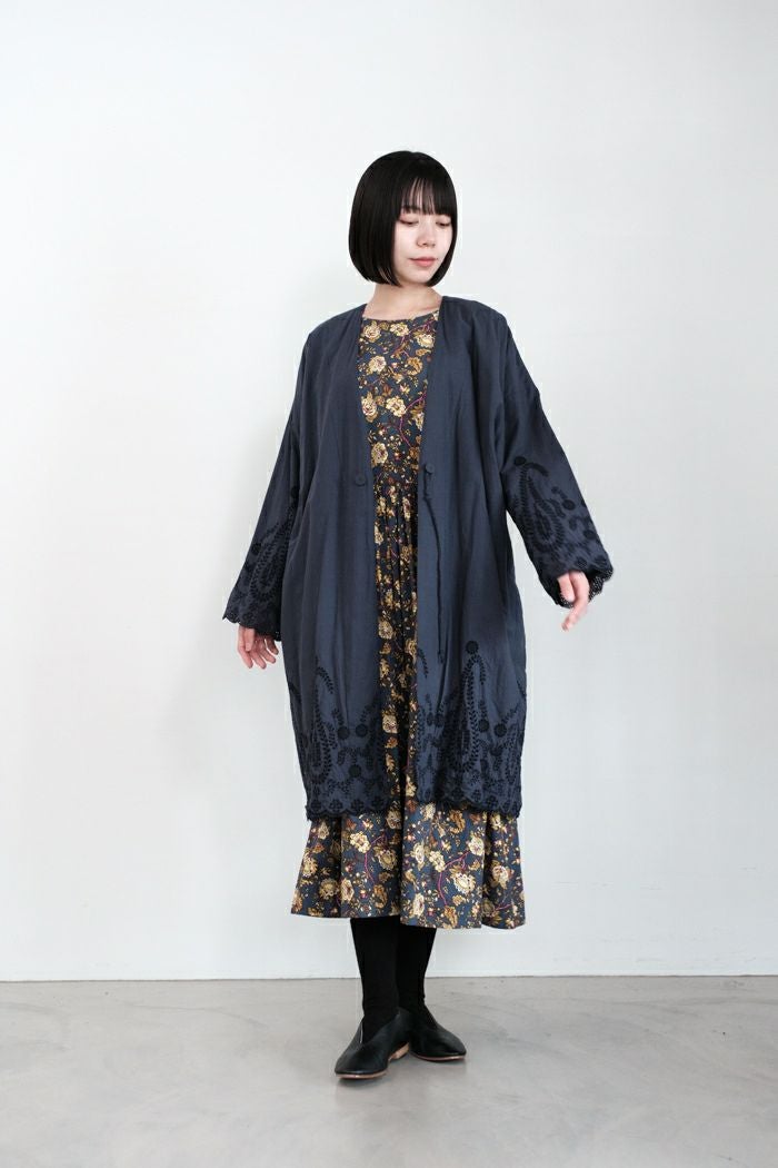 GASA* ガサ 菩提樹の葉脈 レースキルト羽織(24AW) | T.T. GARRET