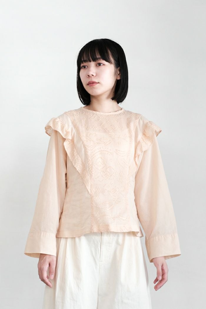 NATIVE VILLAGE ネイティブヴィレッジ 花びら petal ブラウス(24AW 