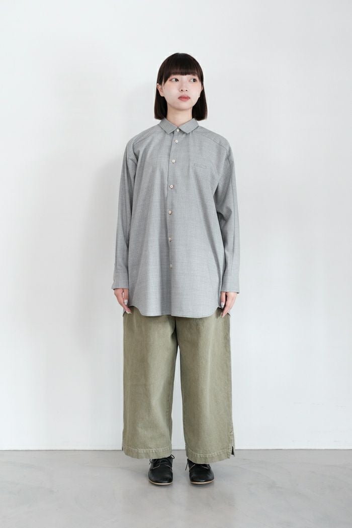 Dulcamara ドゥルカマラ デニムスラッシュヘムパンツ-K(24AW) | T.T.