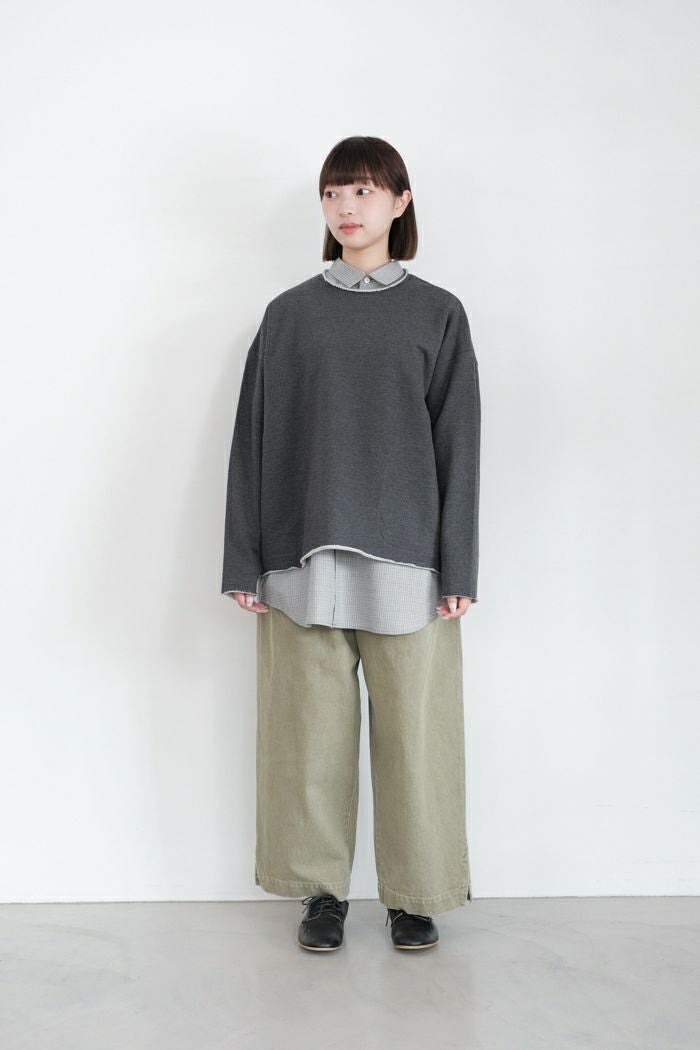 Dulcamara ドゥルカマラ デニムスラッシュヘムパンツ-K(24AW) | T.T.