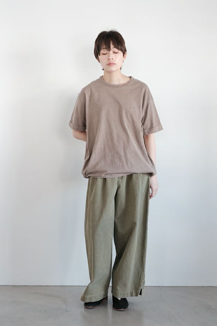Dulcamara ドゥルカマラ デニムスラッシュヘムパンツ-K(24AW) | T.T.