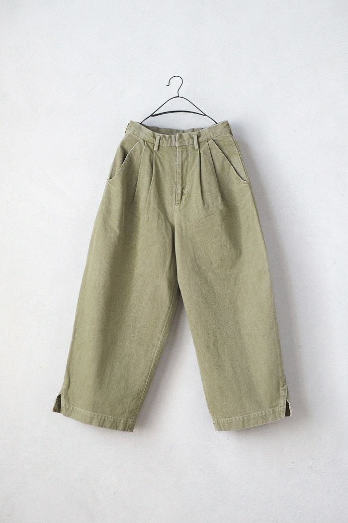 Dulcamara ドゥルカマラ デニムスラッシュヘムパンツ-K(24AW) | T.T.