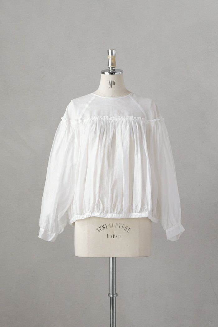 Heriter エリテ cotton organdy blouse(24AW) | T.T. GARRET