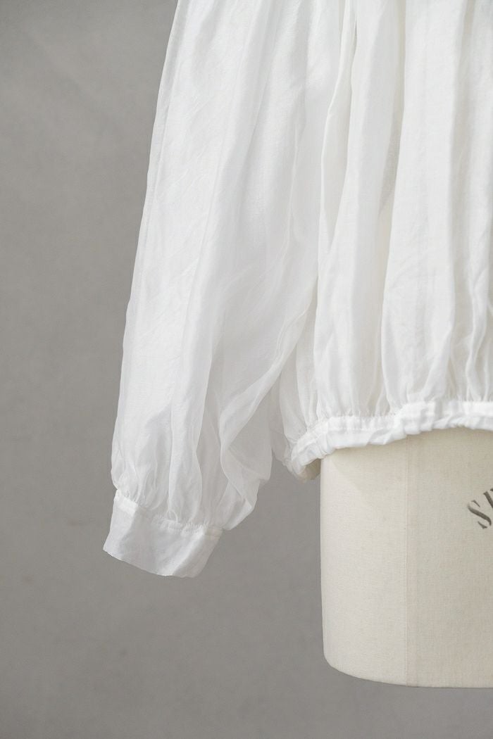Heriter エリテ cotton organdy blouse(24AW) | T.T. GARRET