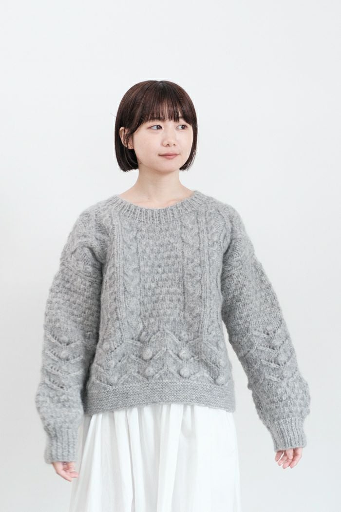 yuni ユニ ネパールハンドニット 起毛ラージプルオーバー(24AW) | T.T.