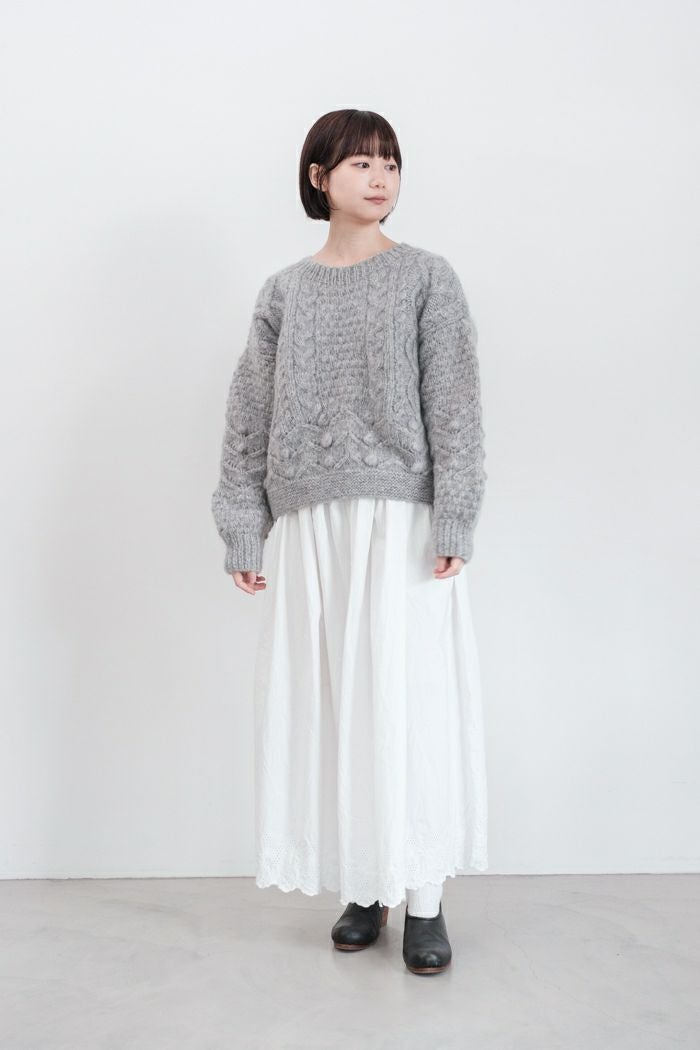 yuni ユニ ネパールハンドニット 起毛ラージプルオーバー(24AW) | T.T.