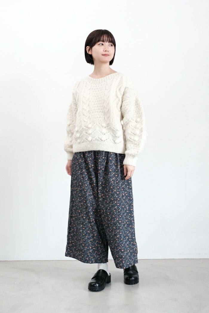 yuni ユニ ネパールハンドニット 起毛ラージプルオーバー(24AW) | T.T.