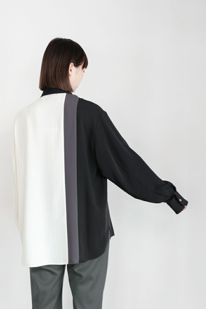 CULLNI クルニ Double Satin Bio Color Zip Shirt(24AW) | T.T. GARRET