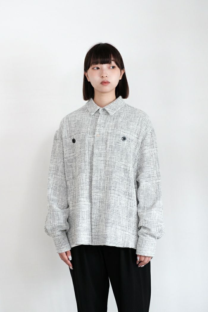 CULLNI クルニ Butcher Tweed Big Pocket Shirt(24AW) | T.T. GARRET CULLNI クルニ Butcher Tweed Big Pocket Shirt(24AW) | T.T. GARRET