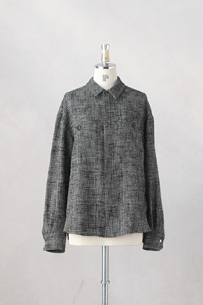 CULLNI クルニ Butcher Tweed Big Pocket Shirt(24AW) | T.T. GARRET CULLNI クルニ Butcher Tweed Big Pocket Shirt(24AW) | T.T. GARRET