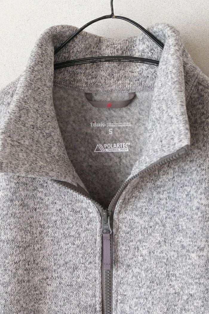 tilak Monk Zip Sweater ASH GRAY 試着のみ Monk zip sweater - Tilak
