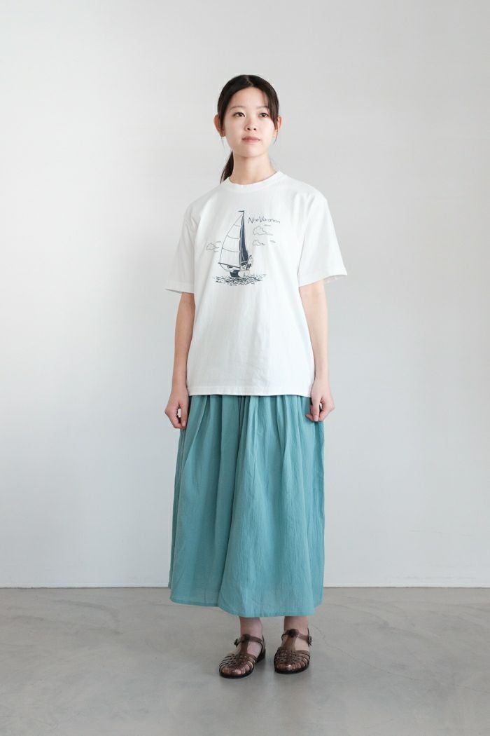 新品　マーブルシュッド　人と馬 ハカマPants marble SUD マーブルシュッド 楊柳 ギャザーハカマパンツ(25SS) | T.T.