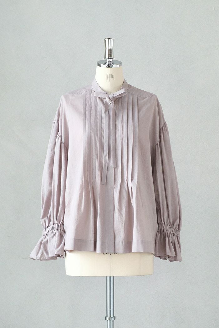 MAGALI マガリ コットンシルク・リボンタイブラウス(25SS) | T.T. GARRET
