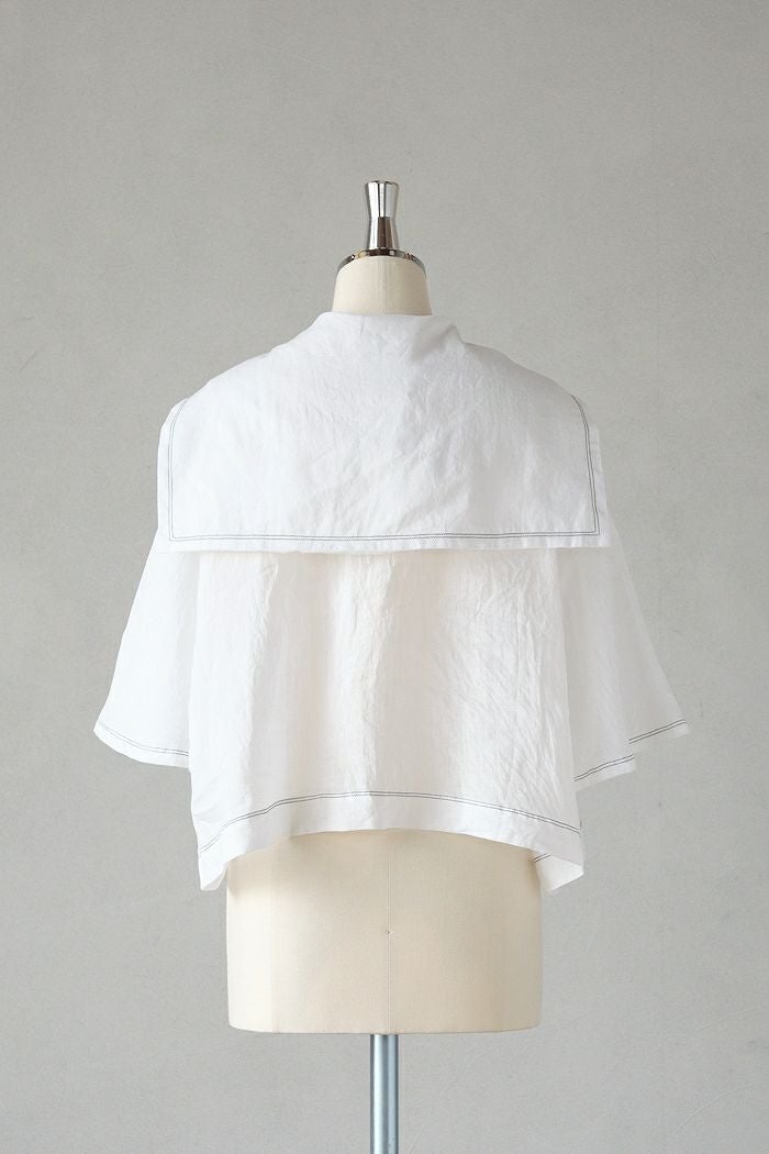 ROBE de PEAU ローブデポー グランドセーラーカラー ブラウス(25SS