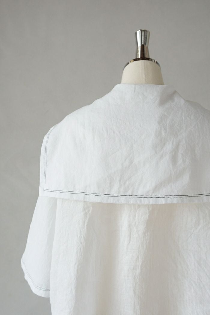 ROBE de PEAU ローブデポー グランドセーラーカラー ブラウス(25SS