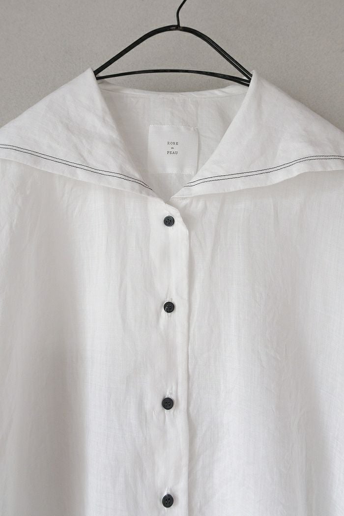 ROBE de PEAU ローブデポー グランドセーラーカラー ブラウス(25SS