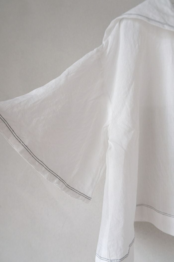 ROBE de PEAU ローブデポー グランドセーラーカラー ブラウス(25SS