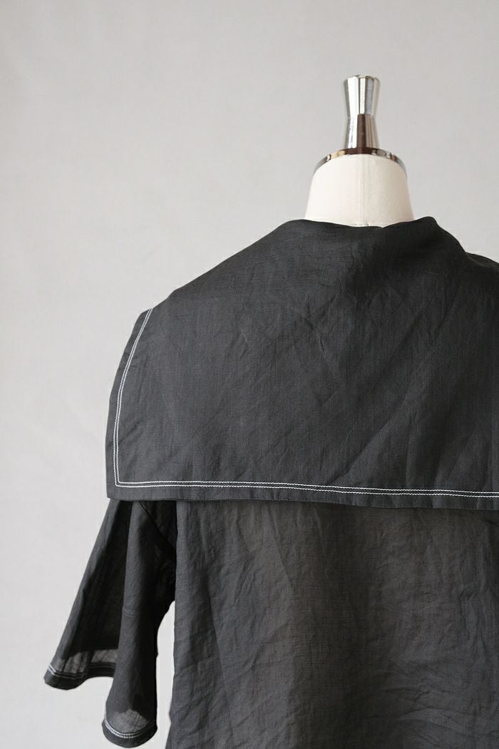 ROBE de PEAU ローブデポー グランドセーラーカラー ブラウス(25SS