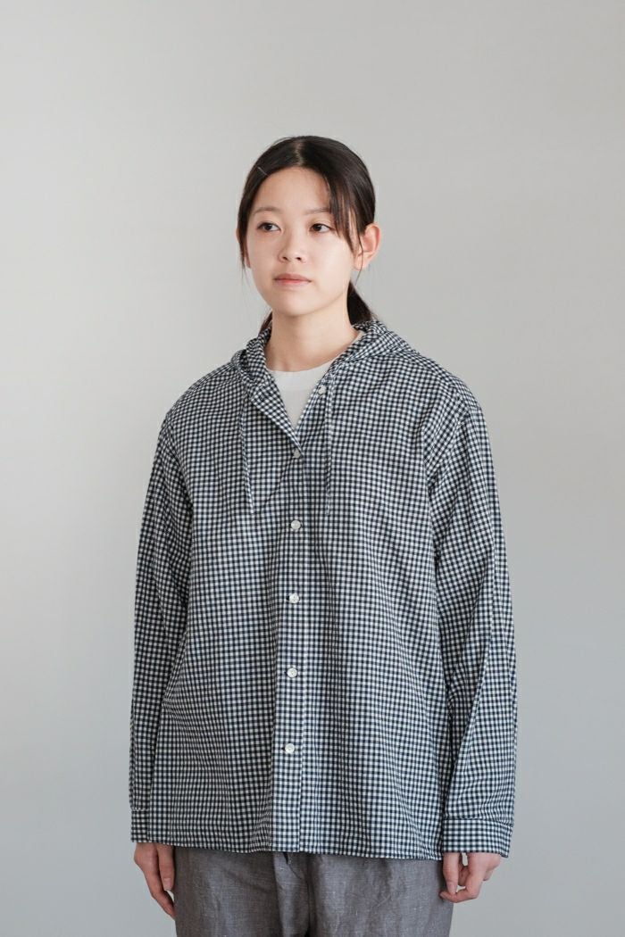 PAR ICI パーリッシィ ギンガムチェック フードシャツ(25SS) | T.T. GARRET