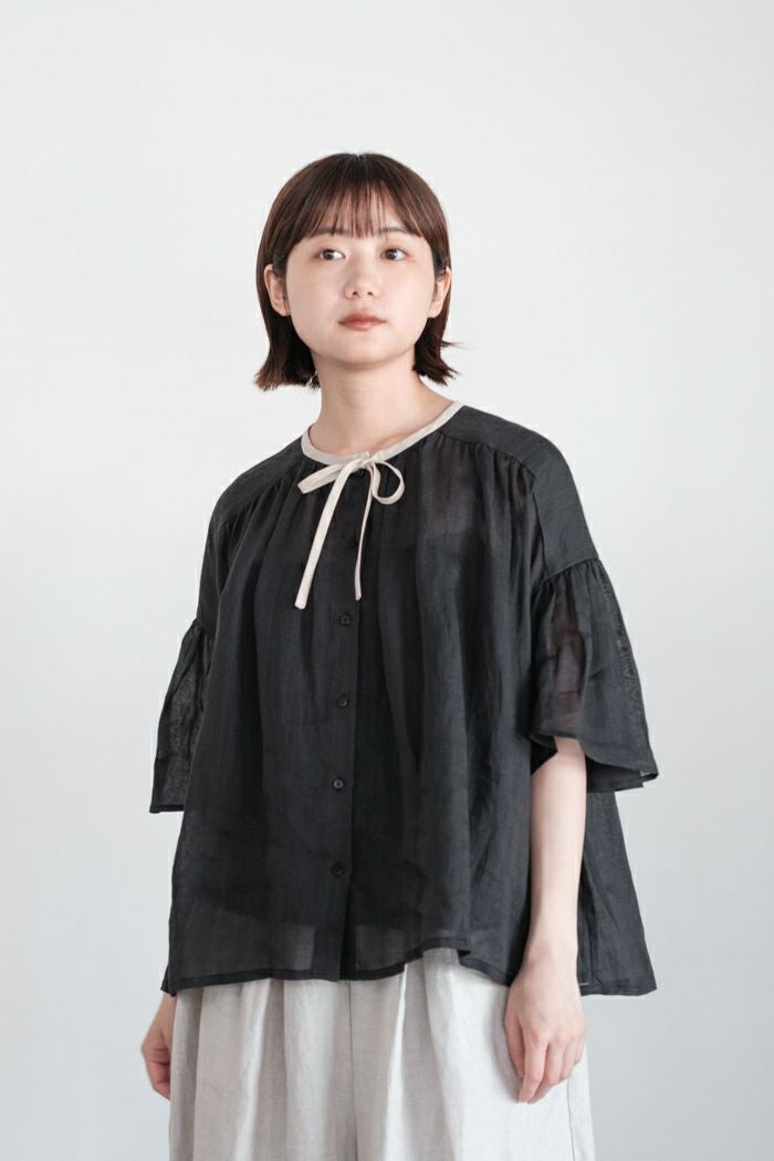 MAGALI ラミーローン フレアスリーブ ブラウス CATEGORY MAGALI | boléro online shop