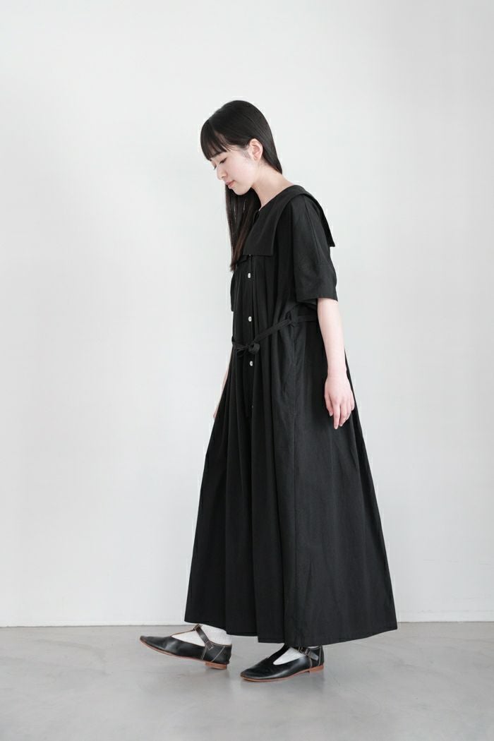 antipast33さま専用 MAGALIさまブラウス＆ワンピース MAGALI 墨染めコットンリネン・フリルワンピース - Maiden Voyage